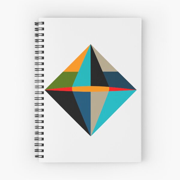 Item preview, Geometric Diamond Fine Art Poster – Modern Abstract Blue & Green Wall Art Print designed and sold by paulo silveira.