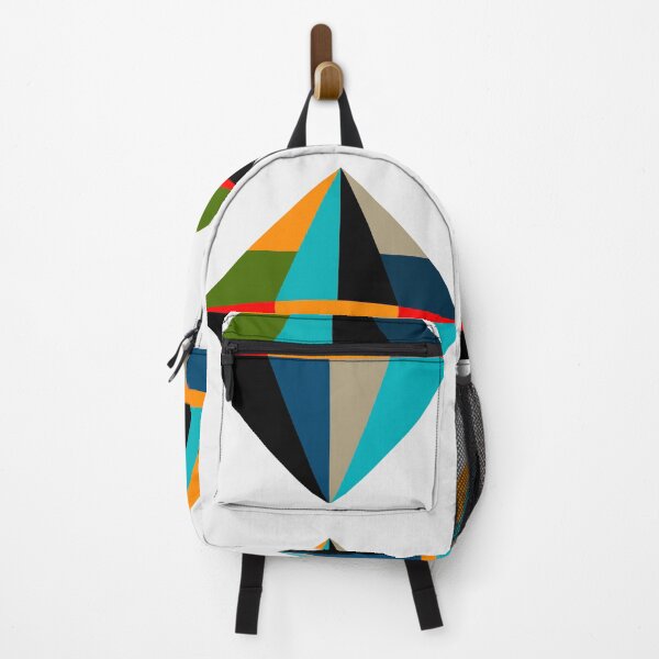 Item preview, Geometric Diamond Fine Art Poster – Modern Abstract Blue & Green Wall Art Print designed and sold by paulo silveira.
