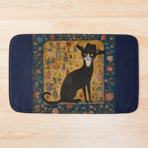Item preview, A medieval cat among fantastical roses. designed and sold by Natalia-Vlad.