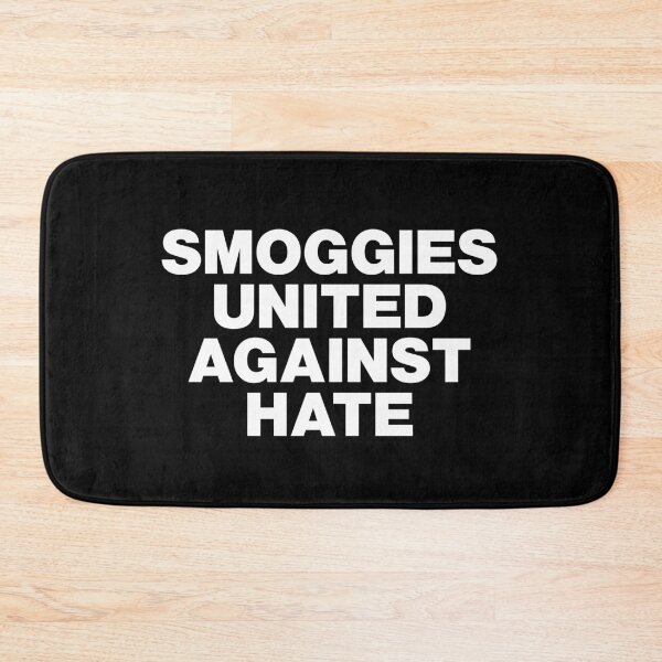 Item preview, Smoggies United Against Hate White Text Dark Background designed and sold by Logo-A-GoGo.