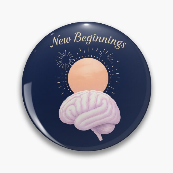 Item preview, New Beginnings Brain – Mind Renewal, Growth & Positivity | Inspiring Neuroscience Art for a Fresh Start designed and sold by PureBrain.