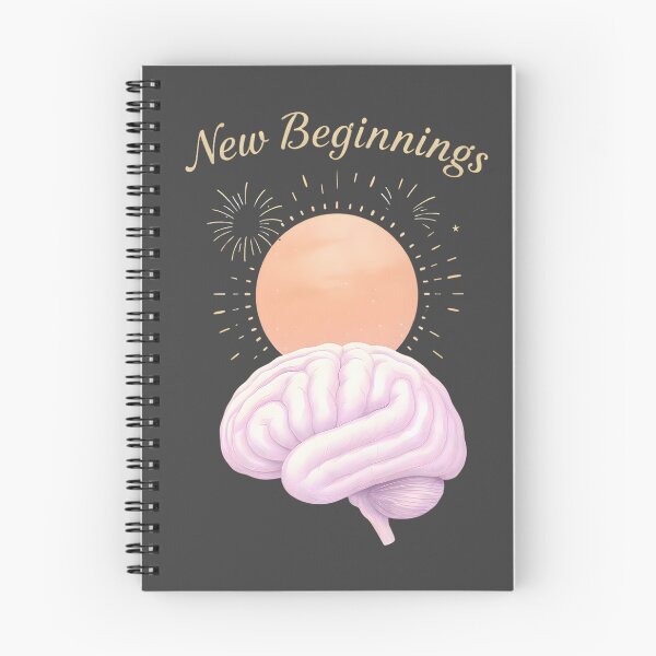 Item preview, New Beginnings Brain – Mind Renewal, Growth & Positivity | Inspiring Neuroscience Art for a Fresh Start designed and sold by PureBrain.