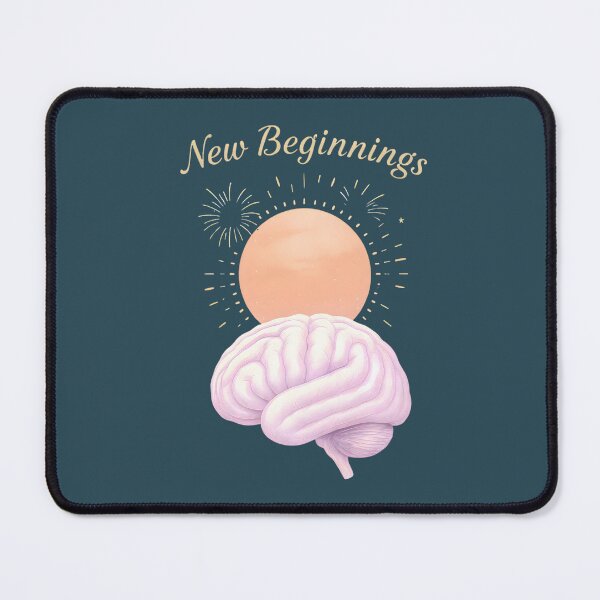 Item preview, New Beginnings Brain – Mind Renewal, Growth & Positivity | Inspiring Neuroscience Art for a Fresh Start designed and sold by PureBrain.