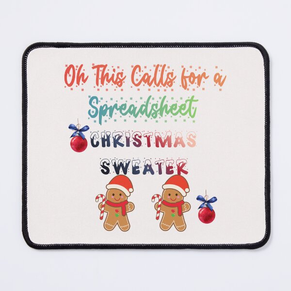 Item preview, Oh This Calls for a Spreadsheet Christmas Sweater designed and sold by Tom-Apex-Art.