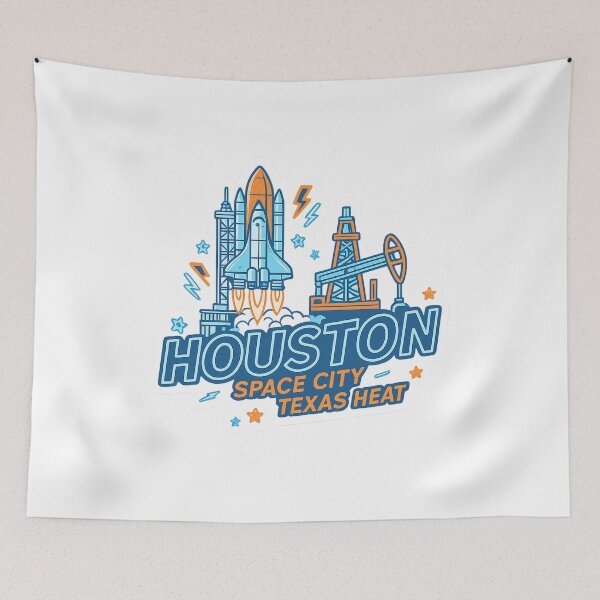 Item preview, Houston Space City Neon Sticker designed and sold by Mirkoniart.