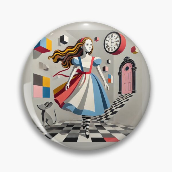 Item preview, Modern Alice — Pink Door and Floating Cubes designed and sold by FusiTink.