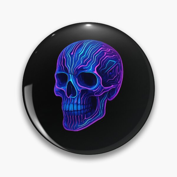 Item preview, Liquid Gold &amp; Turquoise Enamel Skull designed and sold by LaNadaYFundante.