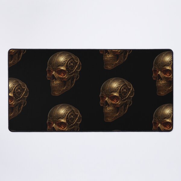 Item preview, Hyper-Realistic Brass Steampunk Skull designed and sold by LaNadaYFundante.