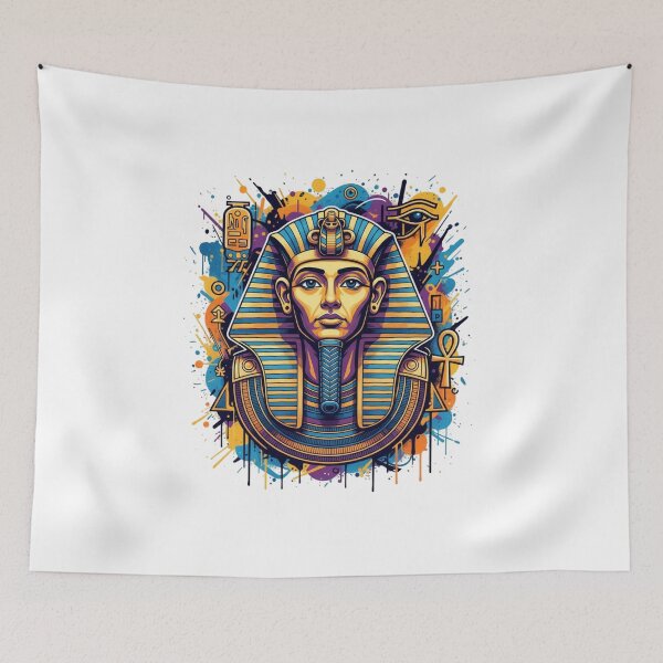 Item preview, Tutankhamun Graffiti Street Art Egyptian Pharaoh Mask designed and sold by MJO80.