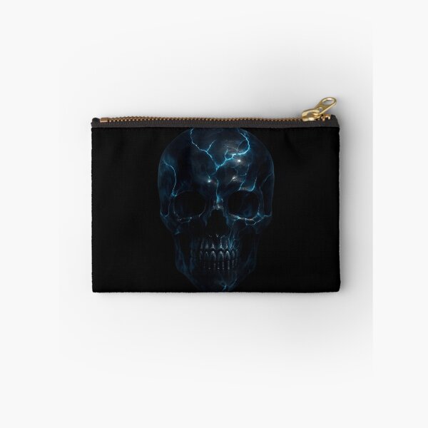 Item preview, Obsidian Skull with Electric Cracks designed and sold by LaNadaYFundante.