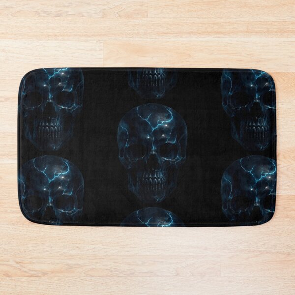Item preview, Obsidian Skull with Electric Cracks designed and sold by LaNadaYFundante.