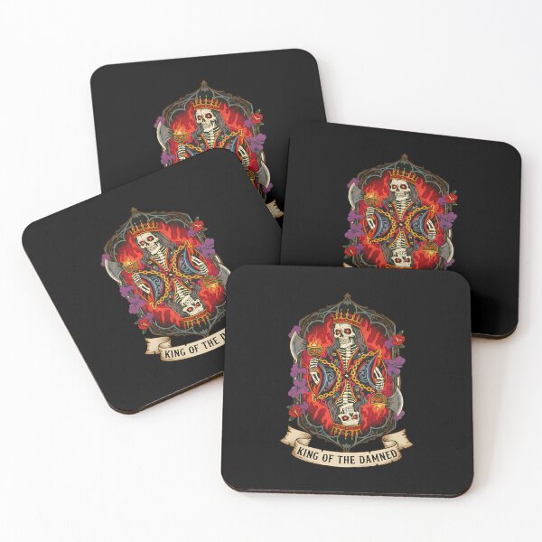 Item preview, KING OF THE DAMNED Skeleton Playing Card designed and sold by CoffinsArt.