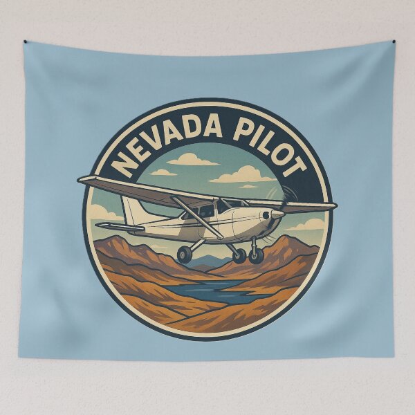 Item preview, Nevada Pilot NV flight all in aviation NVAA designed and sold by PilotandPlane.