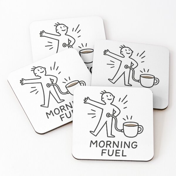 Item preview, Morning Fuel – Funny Coffee Illustration designed and sold by OthersideCoffee.