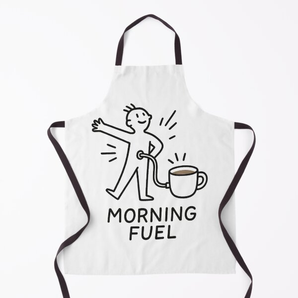 Item preview, Morning Fuel – Funny Coffee Illustration designed and sold by OthersideCoffee.