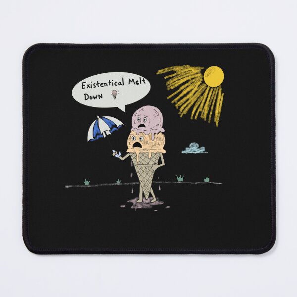 Item preview, Existential Melt Down Ice Cream Cone – Funny Relatable Mental Health Quote Design designed and sold by Popstudio85.