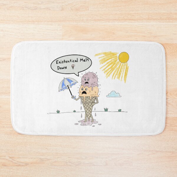 Item preview, Existential Melt Down Ice Cream Cone – Funny Relatable Mental Health Quote Design designed and sold by Popstudio85.