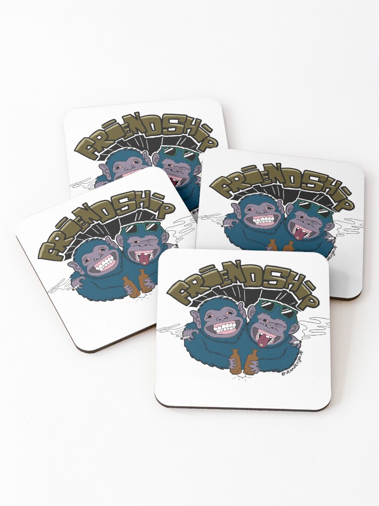 Thumbnail 1 of 5, Coasters (Set of 4), Friendship designed and sold by Vesaverga.