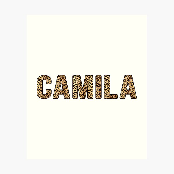 Item preview, Camila Name Leopard Print designed and sold by Jeallan Designs.