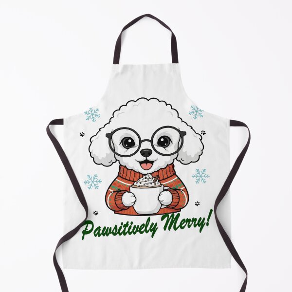 Item preview, Pawsitively Merry Teacup Poodle in Christmas Sweater with Hot Cocoa | Dog Lovers designed and sold by The Real Life Symphony.
