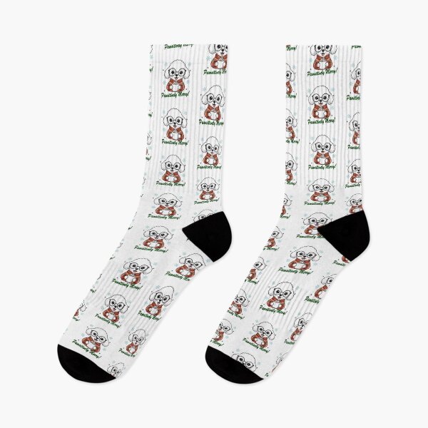 Item preview, Pawsitively Merry Teacup Poodle in Christmas Sweater with Hot Cocoa | Dog Lovers designed and sold by The Real Life Symphony.
