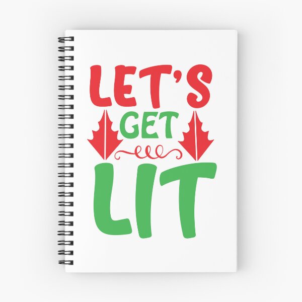 Item preview, Let's Get Lit - Funny Christmas Lights Party Quote designed and sold by FuzionRaptor.