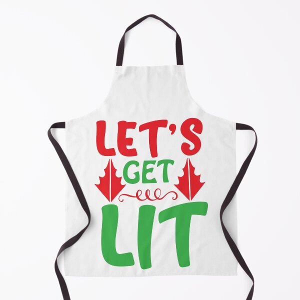 Item preview, Let's Get Lit - Funny Christmas Lights Party Quote designed and sold by FuzionRaptor.