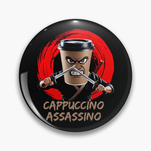 Item preview, Cappuccino Assassino Coffee Lovers Italian Brainrot Meme designed and sold by Zayavca.