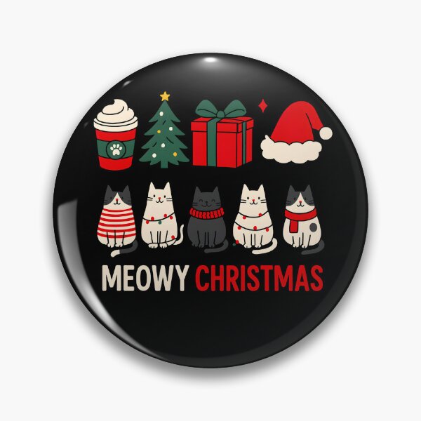 Item preview, Cute Meowy Christmas Cats – Funny Holiday Design designed and sold by TrendPrinter.