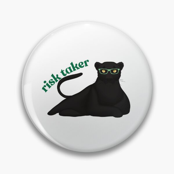Item preview, risk taker, black panther with sunglasses,quotes designed and sold by urchoice002.