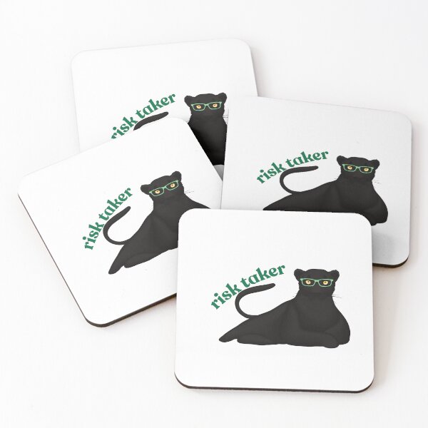 Item preview, risk taker, black panther with sunglasses,quotes designed and sold by urchoice002.