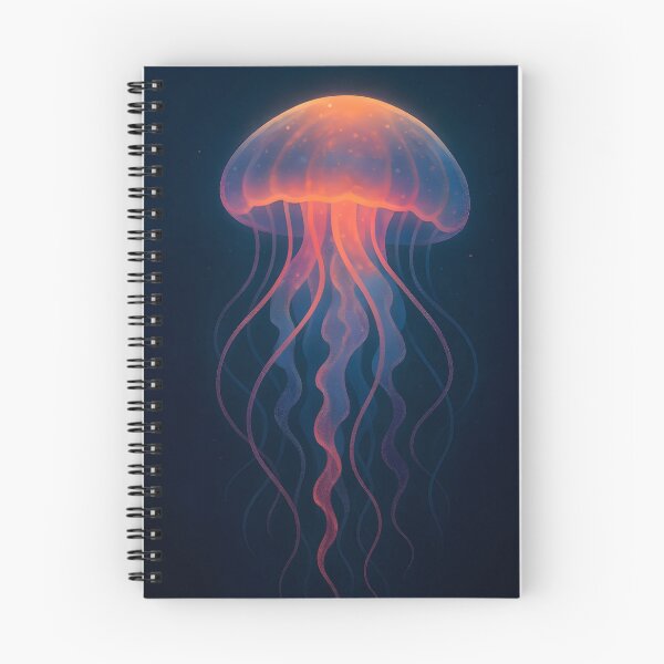 Item preview, Fiery Jellyfish: Orange-Blue Glow designed and sold by DariaCraft.