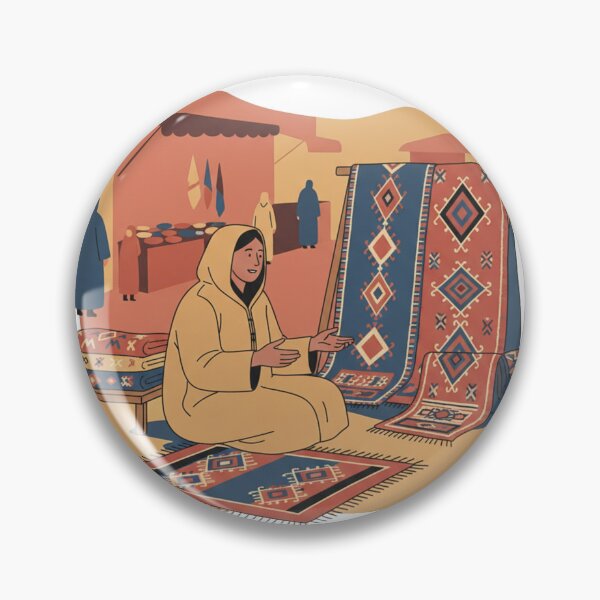 Item preview, Moroccan Berber Rug Market – Traditional Handwoven Carpet Art Design designed and sold by ZYNORAworld.