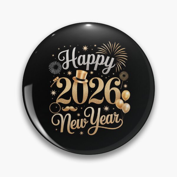 Item preview, Happy 2026 New Year Celebration Design with Fireworks and Balloons designed and sold by Gogetgiggles.