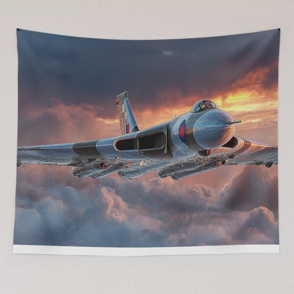 Item preview, RAF Vulcan On a Tactical Sortie Against the Sunset designed and sold by Skyframe Aviation.