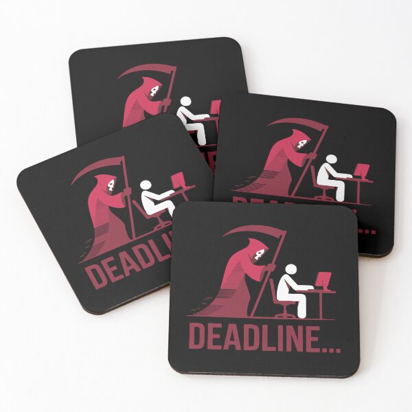 Item preview, Deadline Grim Reaper Office Humor Print designed and sold by cabana.space.