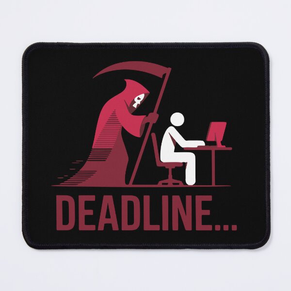Item preview, Deadline Grim Reaper Office Humor Print designed and sold by cabana.space.