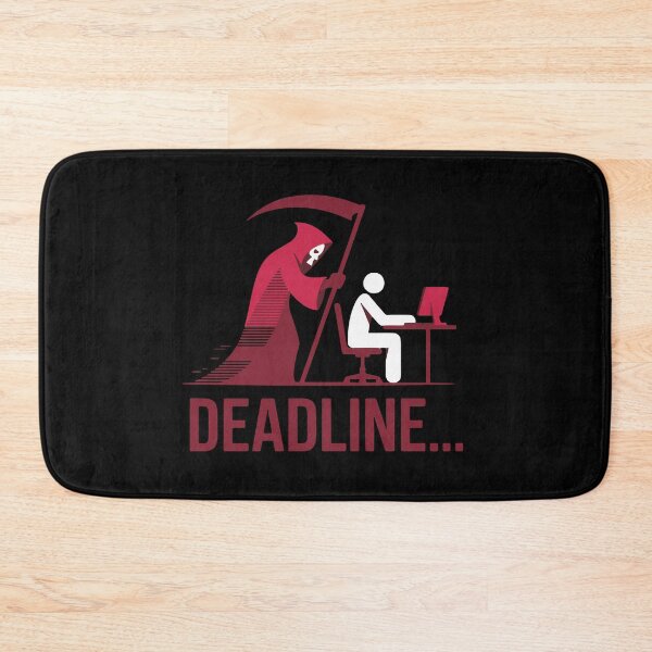 Item preview, Deadline Grim Reaper Office Humor Print designed and sold by cabana.space.