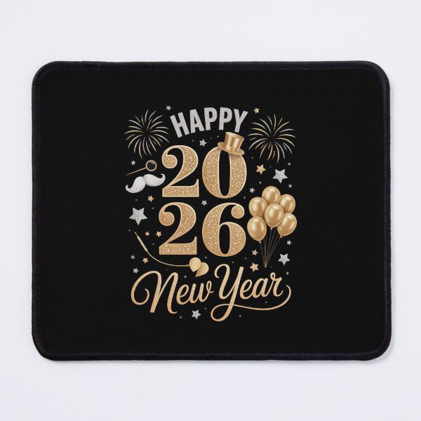 Item preview, Happy 2026 New Year Celebration Design with Fireworks and Balloons designed and sold by Gogetgiggles.