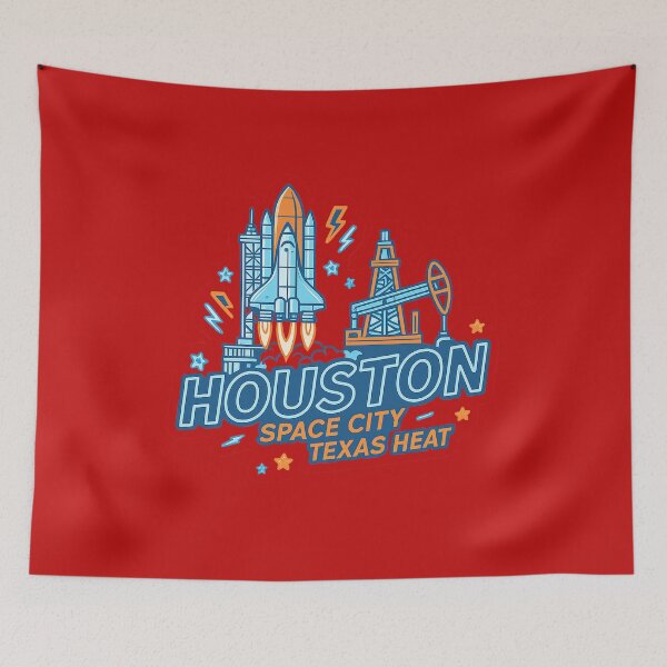 Item preview, Houston Space City Neon Sticker designed and sold by Mirkoniart.