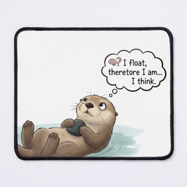 Item preview, Existential Crisis Otter | Deep Thought Sea Otter Vector designed and sold by Whisky1111.