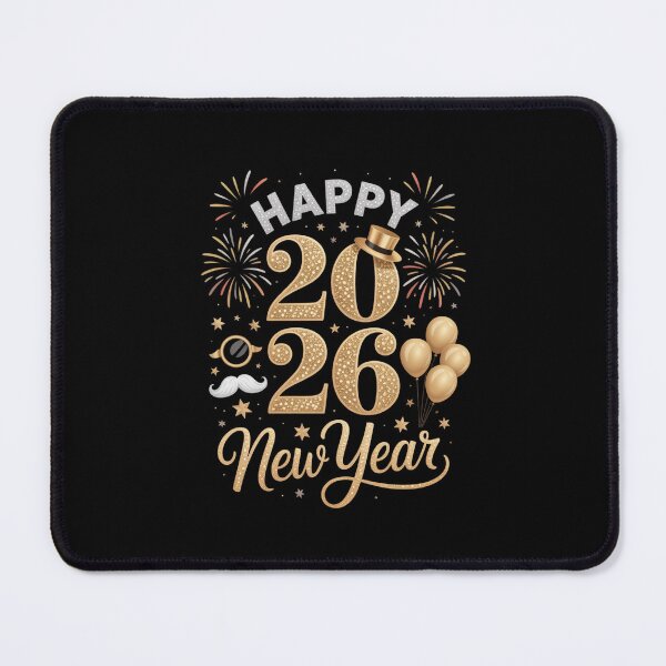 Item preview, Happy 2026 New Year Celebration Design with Fireworks and Balloons designed and sold by Gogetgiggles.