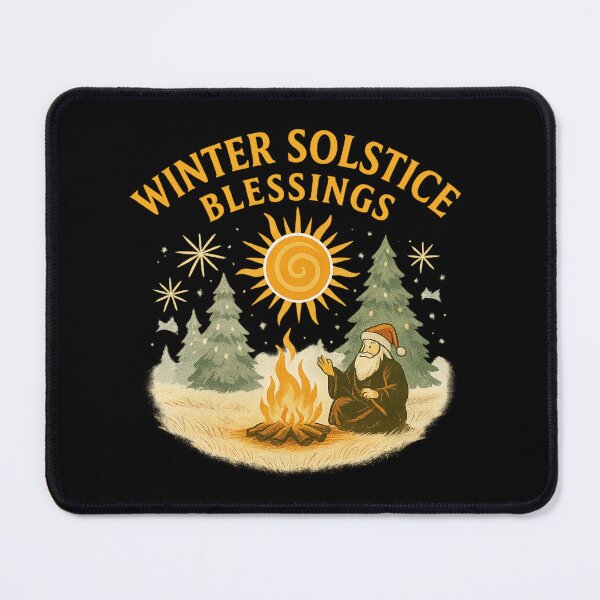 Item preview, Winter Solstice Blessings – Pagan Yule Celebration and Seasonal Renewal Design designed and sold by AddictiveDesign.