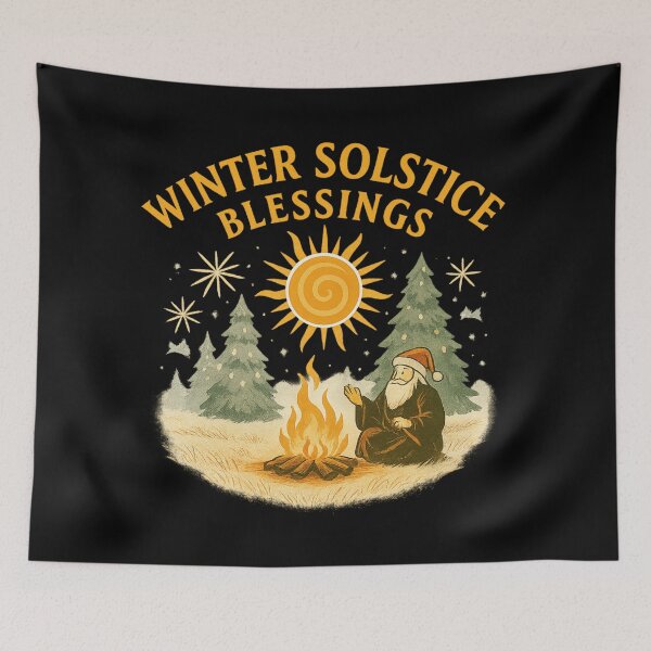 Item preview, Winter Solstice Blessings – Pagan Yule Celebration and Seasonal Renewal Design designed and sold by AddictiveDesign.