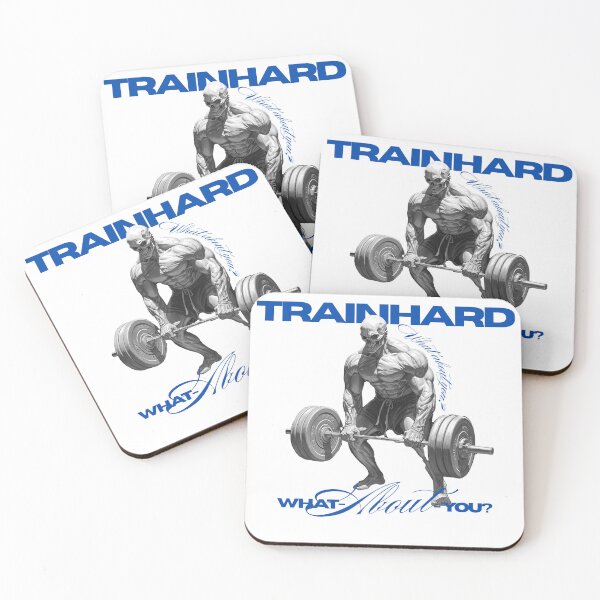 Item preview, TrainHard Skull Deadlift – Blue & White Gym Warrior Edition designed and sold by TrainHardCo.