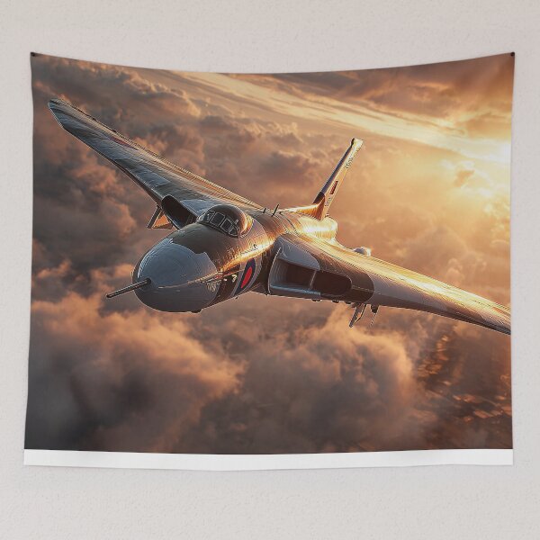 Item preview, Cold War Vulcan Over the Lake District Under a Golden Sky designed and sold by Skyframe Aviation.