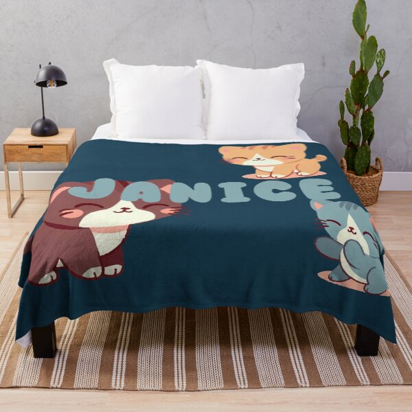 Item preview, Cute Cats and Name Janice – Kawaii Personalized Design designed and sold by karolinahinc.