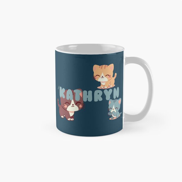 Artikelvorschau, Niedliche Katzen und der Name Kathryn – Kawaii-Personalisiertes Design entworfen und verkauft von karolinahinc.