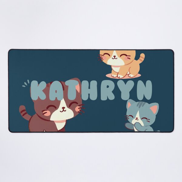 Item preview, Cute Cats and Name Kathryn – Kawaii Personalized Design designed and sold by karolinahinc.