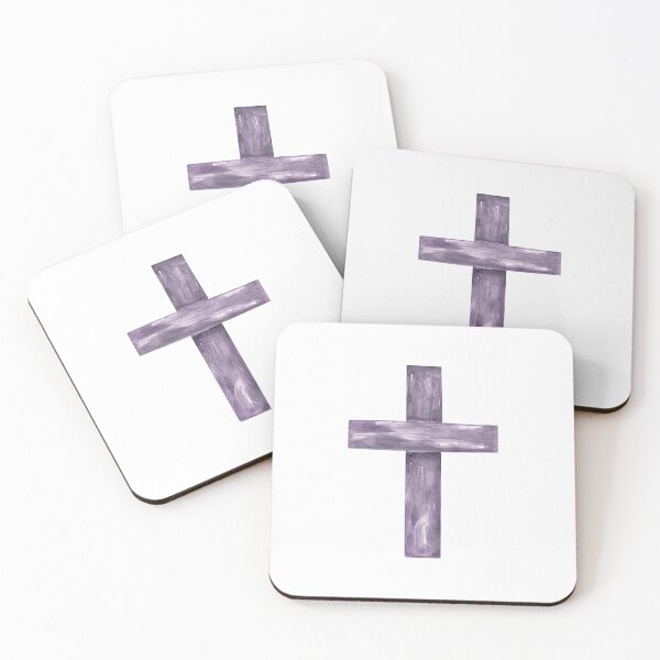Item preview, Purple wooden cross designed and sold by kishlim.
